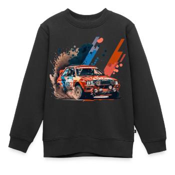 Autocross Stockcar - Kinder Premium Organic Sweatshirt - Schwarz - Vorne - AI Model Kid Female (0cm)