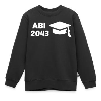 Abi43 - Kinder Premium Organic Sweatshirt - Schwarz - Vorne - AI Model Kid Female (0cm)