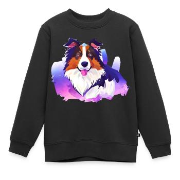 Chiens Berger Chien Propriétaire Chien Chien Propriétaire Chien Propriétaire - Sweat Premium enfant bio - noir - Devant - AI Model Kid Female (0cm)