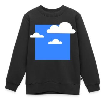 Clouds in heaven - Kinder Premium Organic Sweatshirt - Schwarz - Vorne - AI Model Kid Female (0cm)