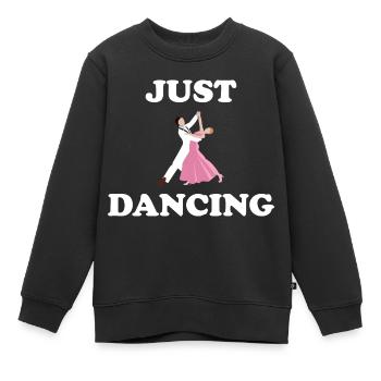 Dancing Dance Music - Kinder Premium Organic Sweatshirt - Schwarz - Vorne - AI Model Kid Female (0cm)