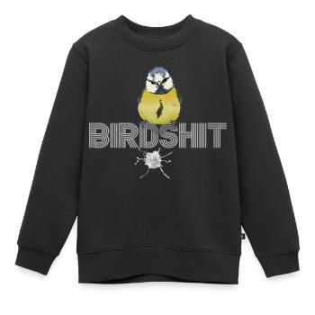 Birdshit großartig - Kinder Premium Organic Sweatshirt - Schwarz - Vorne - AI Model Kid Female (0cm)