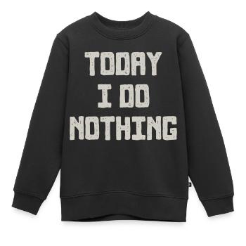 TODAY - Kinder Premium Organic Sweatshirt - Schwarz - Vorne - AI Model Kid Female (0cm)