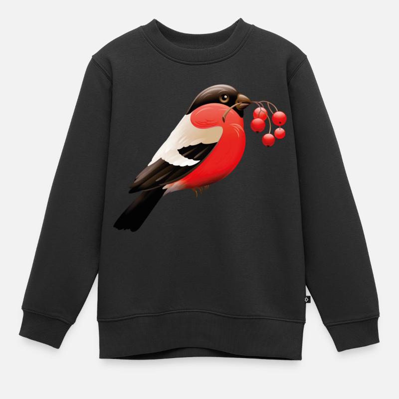 Vogel - Kinder Premium Organic Sweatshirt - Schwarz