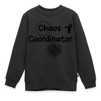Chaos-Koordinator - Kinder Premium Organic Sweatshirt - Schwarz - Vorne - AI Model Kid Female (0cm)