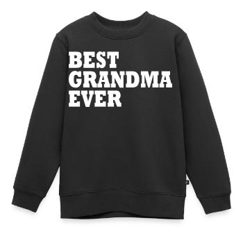 Best grandma ever - Kinder Premium Organic Sweatshirt - Schwarz - Vorne - AI Model Kid Female (0cm)