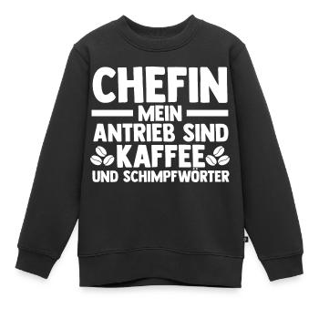 Arbeit Kollegen Büro Teamleiter Führungskraft Chef - Kinder Premium Organic Sweatshirt - Schwarz - Vorne - AI Model Kid Female (0cm)