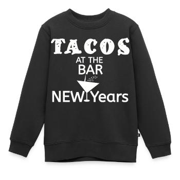 Tacos - Bonne année - Sweat Premium enfant bio - noir - Devant - AI Model Kid Female (0cm)