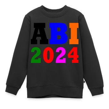 Abi 2024 - Kinder Premium Organic Sweatshirt - Schwarz - Vorne - AI Model Kid Female (0cm)