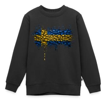 Schweden Flaka Schwedisch Schwedisch Schwedisch Nordisch - Kinder Premium Organic Sweatshirt - Schwarz - Vorne - AI Model Kid Female (0cm)