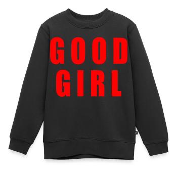 Good girl - Kinder Premium Organic Sweatshirt - Schwarz - Vorne - AI Model Kid Female (0cm)