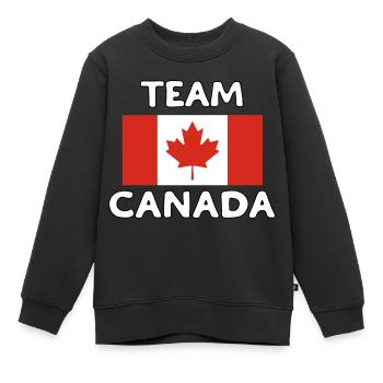 TEAM CANADA - Sweat Premium enfant bio - noir - Devant - AI Model Kid Female (0cm)