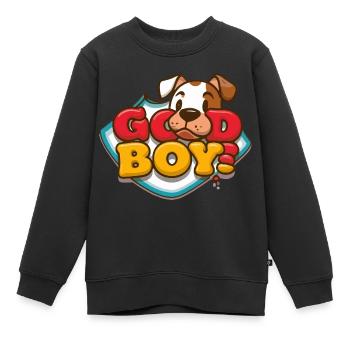Guter Junge - Kinder Premium Organic Sweatshirt - Schwarz - Vorne - AI Model Kid Female (0cm)