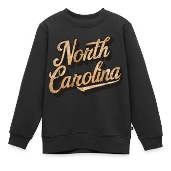 North Carolina - Kinder Premium Organic Sweatshirt - Schwarz - Vorne - AI Model Kid Female (0cm)