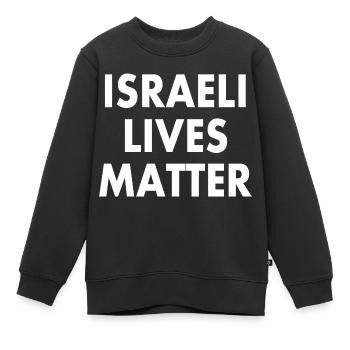Israeli lives matter - Kinder Premium Organic Sweatshirt - Schwarz - Vorne - AI Model Kid Female (0cm)