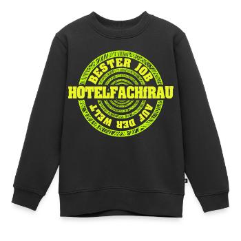 Directeur d’hôtel en tant que travail - Sweat Premium enfant bio - noir - Devant - AI Model Kid Female (0cm)