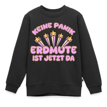 Frauenname Erdmute - Kinder Premium Organic Sweatshirt - Schwarz - Vorne - AI Model Kid Female (0cm)