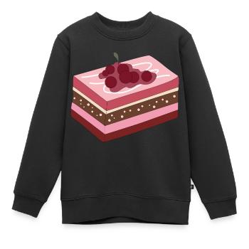 Sweets Kuchen - Kinder Premium Organic Sweatshirt - Schwarz - Vorne - AI Model Kid Female (0cm)