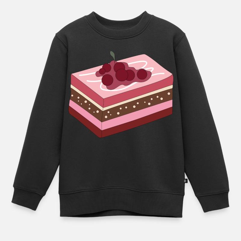 Sweets Kuchen - Kinder Premium Organic Sweatshirt - Schwarz