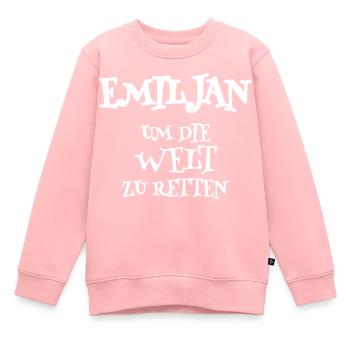 Retter Emiljan - Kinder Premium Organic Sweatshirt - Rosa - Vorne - AI Model Kid Female (0cm)