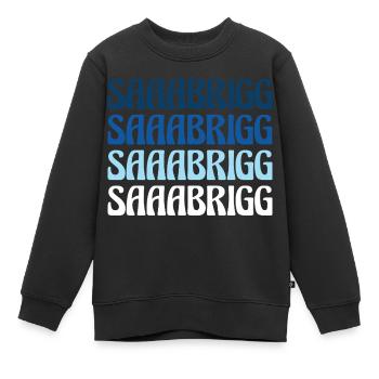 Saaabrigg Saarbrücken Dialekt Geschenk - Kinder Premium Organic Sweatshirt - Schwarz - Vorne - AI Model Kid Female (0cm)