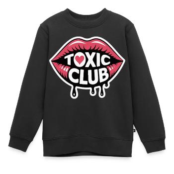 GIFTIGES T-SHIRT - Kinder Premium Organic Sweatshirt - Schwarz - Vorne - AI Model Kid Female (0cm)