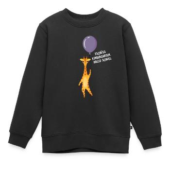 Tschüss Kindergarten, Hallo Schule. Einschulung - Kinder Premium Organic Sweatshirt - Schwarz - Vorne - AI Model Kid Female (0cm)