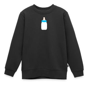 Bébé 2025 Naissance Famille Idée Cadeau - Sweat Premium enfant bio - noir - Devant - AI Model Kid Female (0cm)