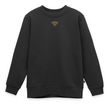 DIAMANT gold - Kinder Premium Organic Sweatshirt - Schwarz - Vorne - AI Model Kid Female (0cm)