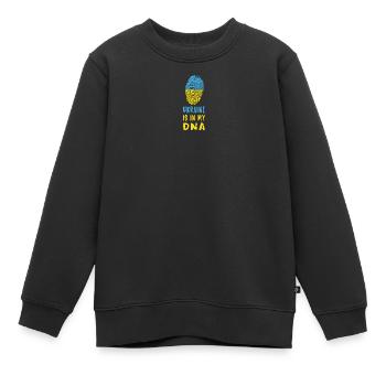 L'Ukraine est dans mon ADN/idée cadeau - Sweat Premium enfant bio - noir - Devant - AI Model Kid Female (0cm)