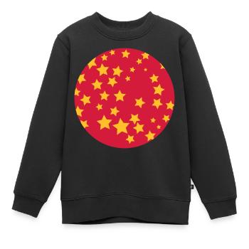 Sternenhimmel - Kinder Premium Organic Sweatshirt - Schwarz - Vorne - AI Model Kid Female (0cm)