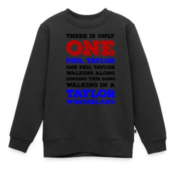 One Phil Taylor - Kinder Premium Organic Sweatshirt - Schwarz - Vorne - AI Model Kid Female (0cm)