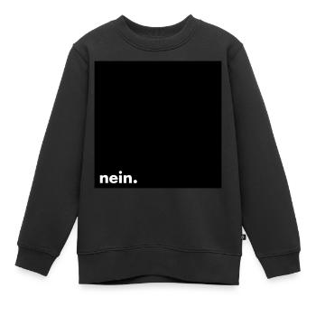 nein. - Kinder Premium Organic Sweatshirt - Schwarz - Vorne - AI Model Kid Female (0cm)