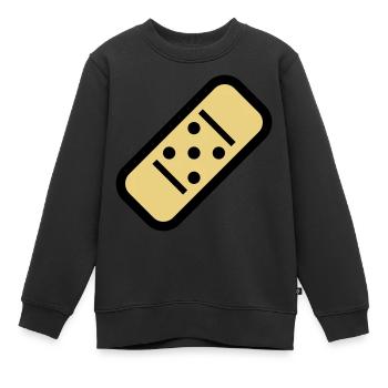 Comic Pflaster - Kinder Premium Organic Sweatshirt - Schwarz - Vorne - AI Model Kid Female (0cm)