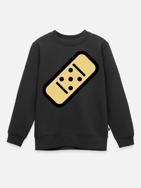 Plâtre de bande dessinée - Sweat Premium enfant bio - noir