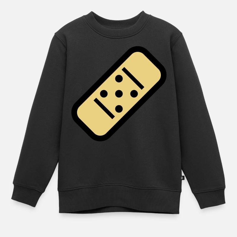Plâtre de bande dessinée - Sweat Premium enfant bio - noir