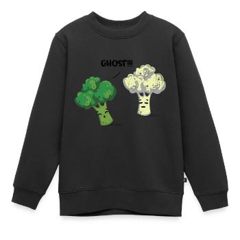 Brokkoli - Kinder Premium Organic Sweatshirt - Schwarz - Vorne - AI Model Kid Female (0cm)