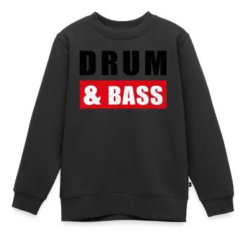 DnB Musik Drum And Bass - Kinder Premium Organic Sweatshirt - Schwarz - Vorne - AI Model Kid Female (0cm)