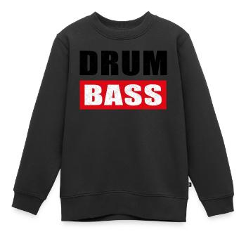 DnB - Sweat Premium enfant bio - noir - Devant - AI Model Kid Female (0cm)