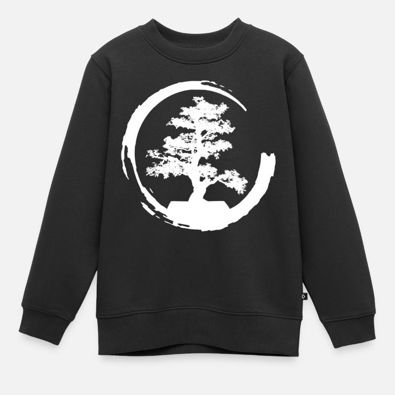 bonsaïs - Sweat Premium enfant bio - noir