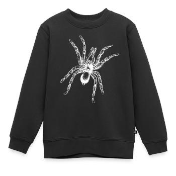 Spinne - Kinder Premium Organic Sweatshirt - Schwarz - Vorne - AI Model Kid Female (0cm)