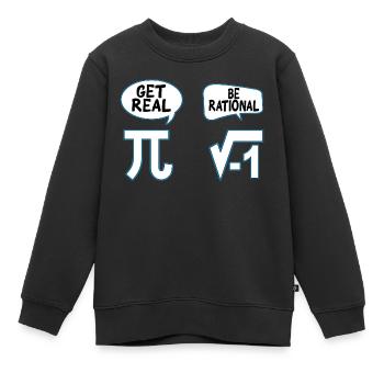 Mathematik Pi Mathe Mathematiker mathematisch - Kinder Premium Organic Sweatshirt - Schwarz - Vorne - AI Model Kid Female (0cm)