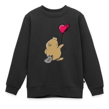 Schnabeltier - Kinder Premium Organic Sweatshirt - Schwarz - Vorne - AI Model Kid Female (0cm)