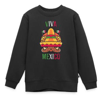 Sombrero Mexiko mexikanisch - Kinder Premium Organic Sweatshirt - Schwarz - Vorne - AI Model Kid Female (0cm)