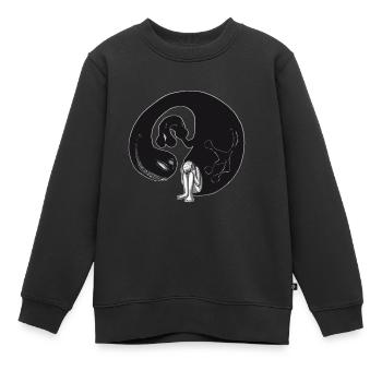 Depression - Kinder Premium Organic Sweatshirt - Schwarz - Vorne - AI Model Kid Female (0cm)