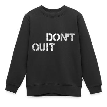 Sportler Motivation - Kinder Premium Organic Sweatshirt - Schwarz - Vorne - AI Model Kid Female (0cm)