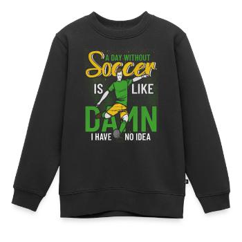 Club de football - Sweat Premium enfant bio - noir - Devant - AI Model Kid Female (0cm)