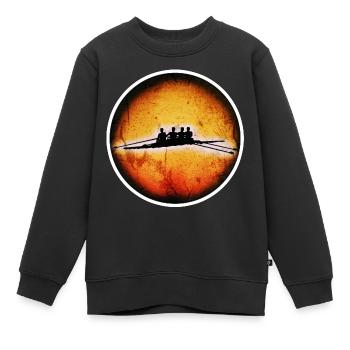 4er Ruderer - Kinder Premium Organic Sweatshirt - Schwarz - Vorne - AI Model Kid Female (0cm)