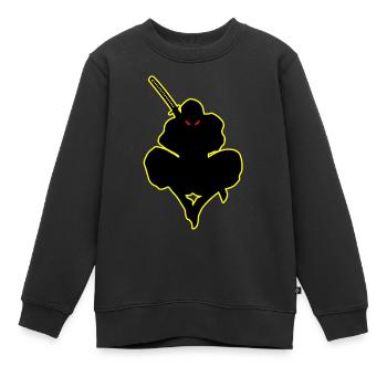 Dark Ninja Warrior Ninja Shadow Ninja-Liebhaber - Kinder Premium Organic Sweatshirt - Schwarz - Vorne - AI Model Kid Female (0cm)