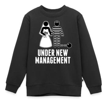 Mariage Bachelor Party JGA douche de mariage - Sweat Premium enfant bio - noir - Devant - AI Model Kid Female (0cm)